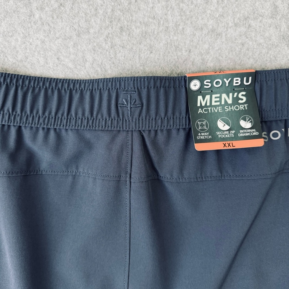 Soybu Active Shorts Mens XXL Blue Pull On Elastic Waistband Lightweight Gorpcore - Picture 6 of 13